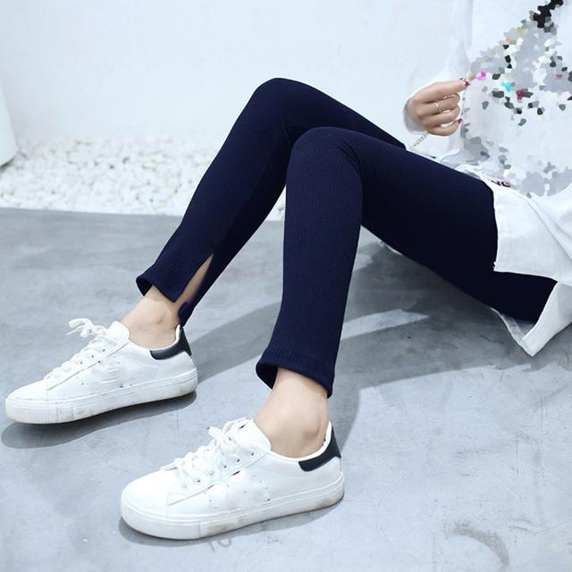 レギンス サイドスリット ボトムス 送料無料 即日発送-8