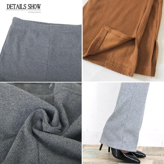 フレア レギンス サイドスリット 送料無料 即日発送-3