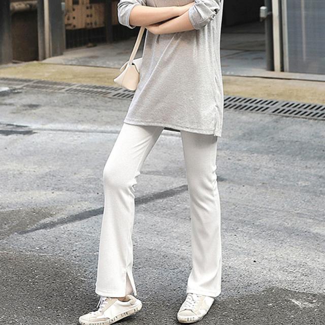 フレア レギンス サイドスリット 送料無料 即日発送-5