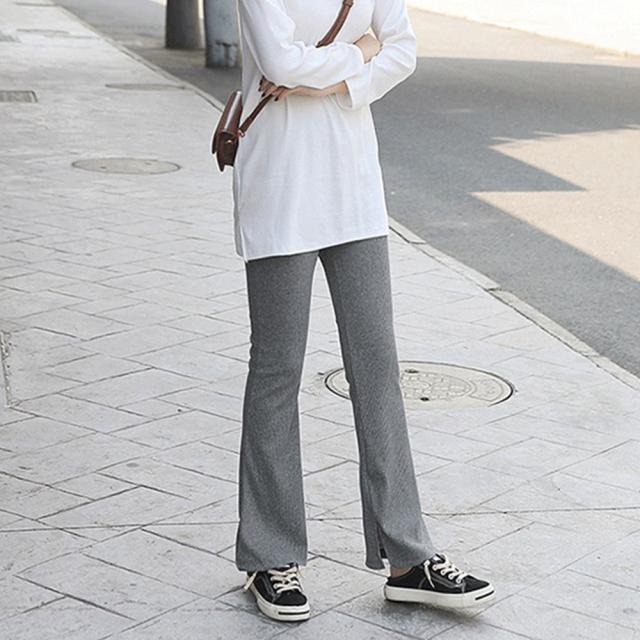 フレア レギンス サイドスリット 送料無料 即日発送-6