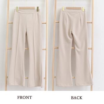 美脚 セミフレアパンツ レディース 送料無料 即日発送-2