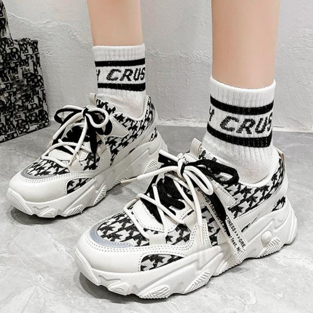 スニーカー ダッドスニーカー レディース 美脚 送料無料 即日発送-4