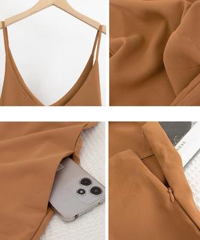 サロペットパンツ オールインワン 無地 送料無料 即日発送-9