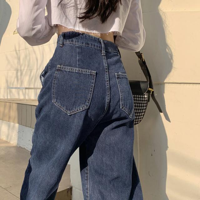 デニム ワイドパンツ ハイウエスト 送料無料 即日発送-9