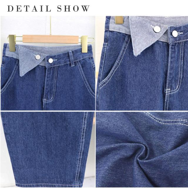 デニム ワイドパンツ ハイウエスト 送料無料 即日発送-3