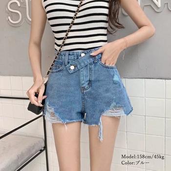 デニムショートパンツ レディース 送料無料 即日発送-5