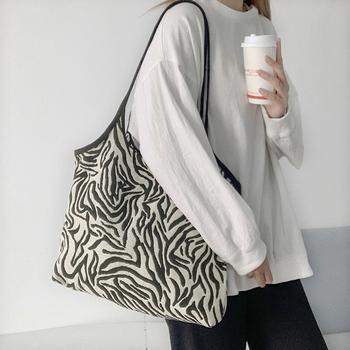 トートバッグ キャンバス ゼブラ柄 送料無料 即日発送-5