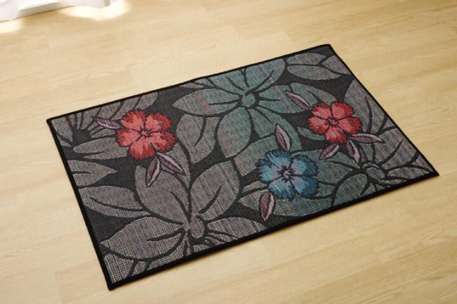 新生活 純国産 い草玄関マット ベージュ約70×120cm Fなつこ 裏 ウレタン 送料無料-6
