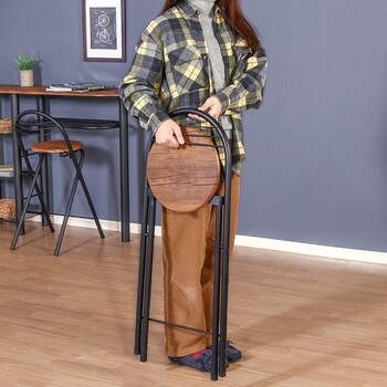 カウンターテーブルチェア3点BR WH 95247 95246 送料無料-16