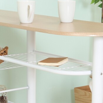 カウンターテーブルチェア3点BR WH 95247 95246 送料無料-6