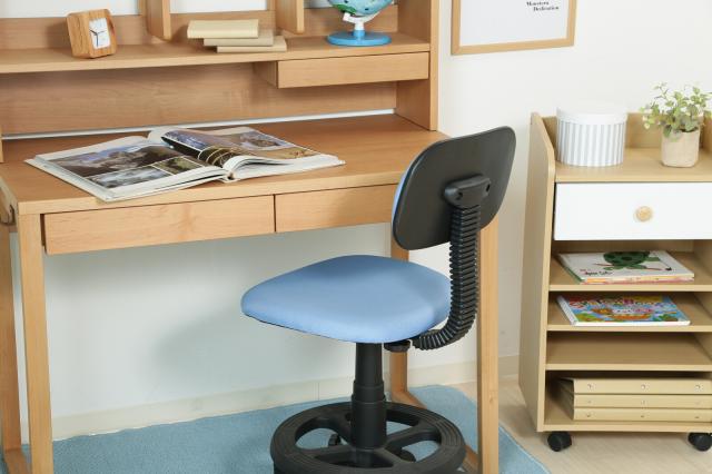 学童チェアー ブラック ブルー 送料無料-5