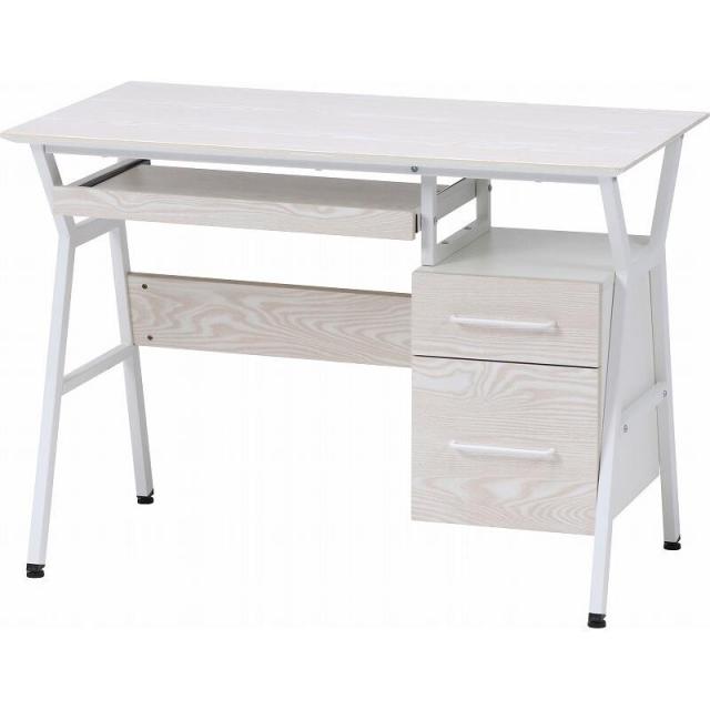 デスク クレバー ホワイト ブラウン 送料無料-1