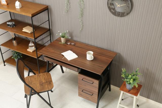 デスク クレバー ホワイト ブラウン 送料無料-6