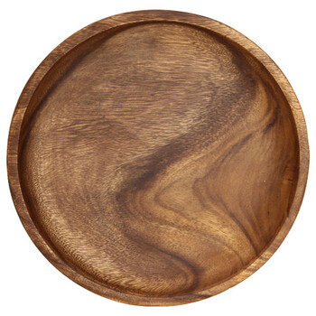 アカシア ラウンドトレー L 6個セット 送料無料-1