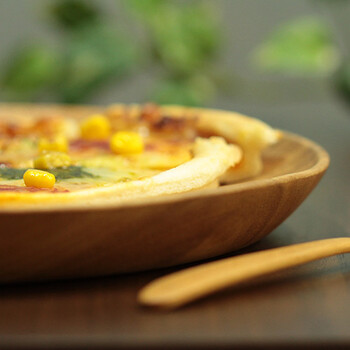 アカシア ラウンドトレー XL 送料無料-3