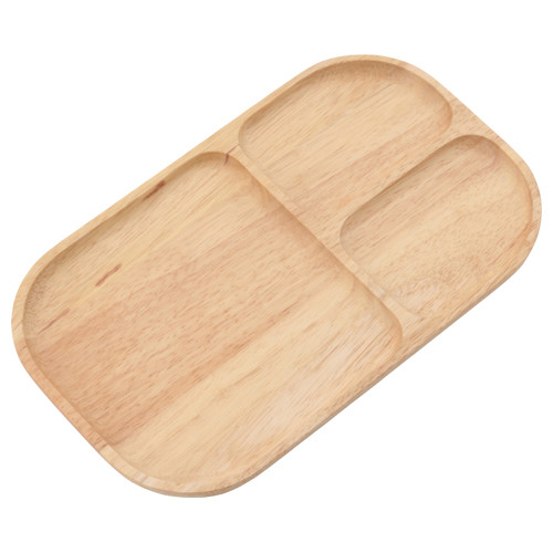 木製スクエアトレー 仕切り付き ボヌール 6セット 送料無料-2