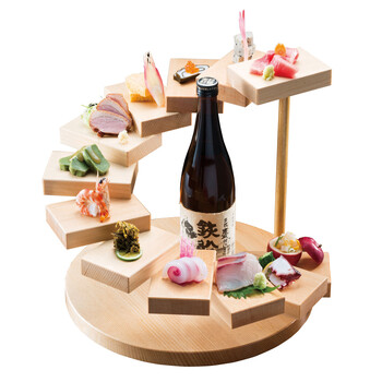 和食器 立体盛込 立体盛込螺旋（十二段） 送料無料-1