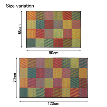 新生活 純国産 い草玄関マット ベージュ約70×120cm Fなつこ 裏 ウレタン 送料無料-4