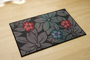 新生活 純国産 い草玄関マット ベージュ約70×120cm Fなつこ 裏 ウレタン 送料無料-6