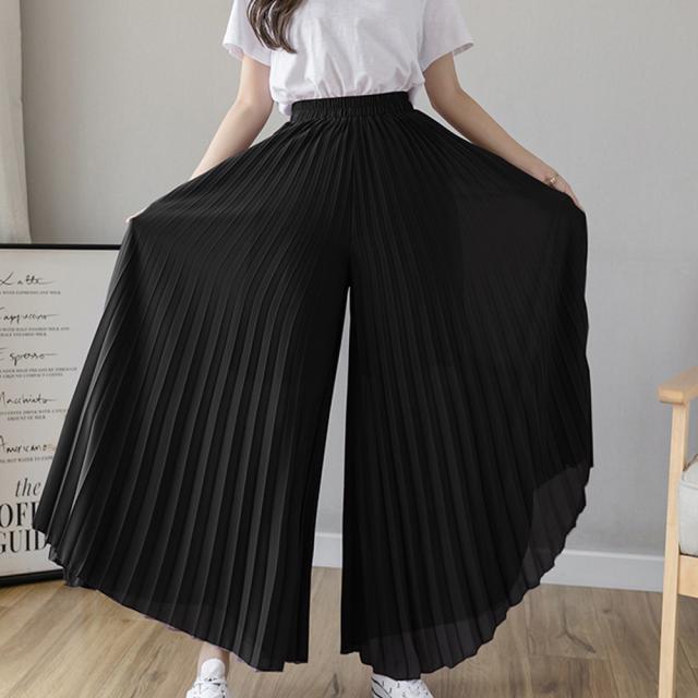 プリーツ ワイドパンツ レディース SK15397855-2800 送料無料 即日発送-4