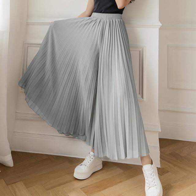 プリーツ ワイドパンツ レディース SK15397855-2800 送料無料 即日発送-5