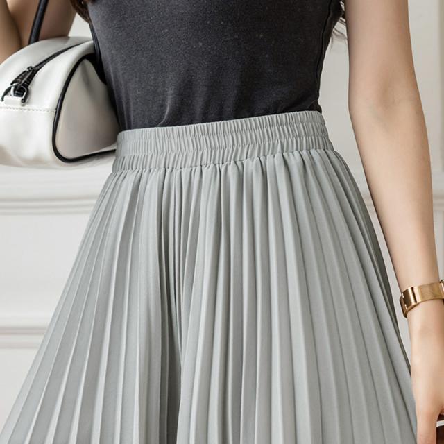 プリーツ ワイドパンツ レディース SK15397855-2800 送料無料 即日発送-6