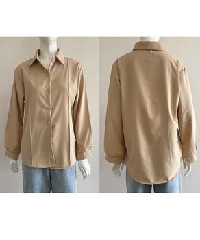 シャツブラウス 襟付き 長袖 レディース 送料無料 即日発送-7