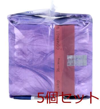 エリス コンパクトガード 特に多い夜用 羽つき 36cm 12コ入 5セット 送料無料-2