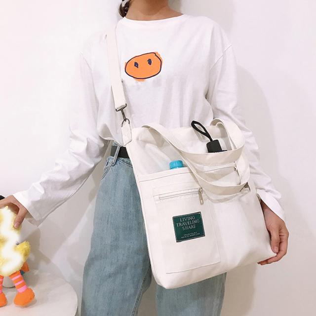 トートバッグ キャンバス トートバッグ 2way 軽量 送料無料 即日発送-4