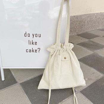 トートバッグ キャンバス 巾着バッグ トートバッグ 送料無料 即日発送-1