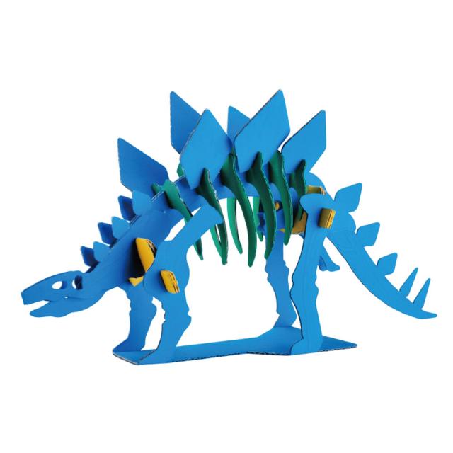 hacomo kids 恐竜シリーズ ステゴサウルス ダンボール工作キット 8個セット 送料無料-2