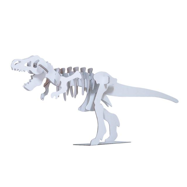 hacomo kids 恐竜シリーズ ティラノサウルス ダンボール工作キット 8個セット 送料無料-1