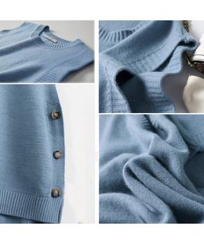 ニットベスト レディース 重ね着 上着 送料無料 即日発送-9