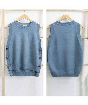 ニットベスト レディース 重ね着 上着 送料無料 即日発送-8