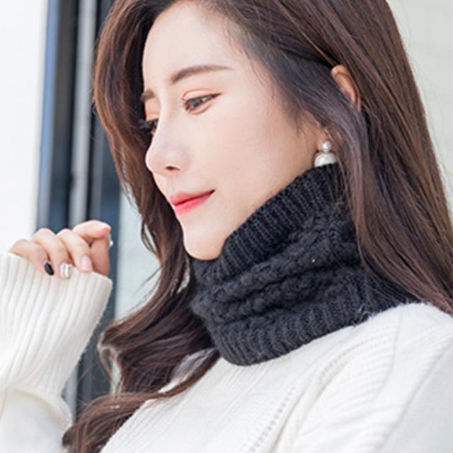 マフラー ニット ふわふわ ボア 防寒 レディース 暖かい スヌード 秋冬 ネックウォーマー 送料無料 即日発送-2