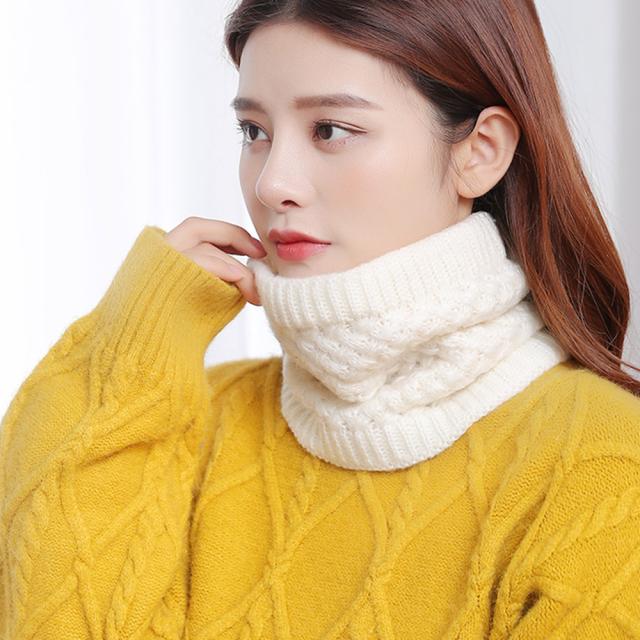 マフラー ニット ふわふわ ボア 防寒 レディース 暖かい スヌード 秋冬 ネックウォーマー 送料無料 即日発送-3