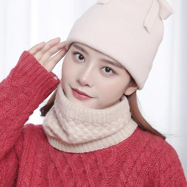 マフラー ニット ふわふわ ボア 防寒 レディース 暖かい スヌード 秋冬 ネックウォーマー 送料無料 即日発送-4