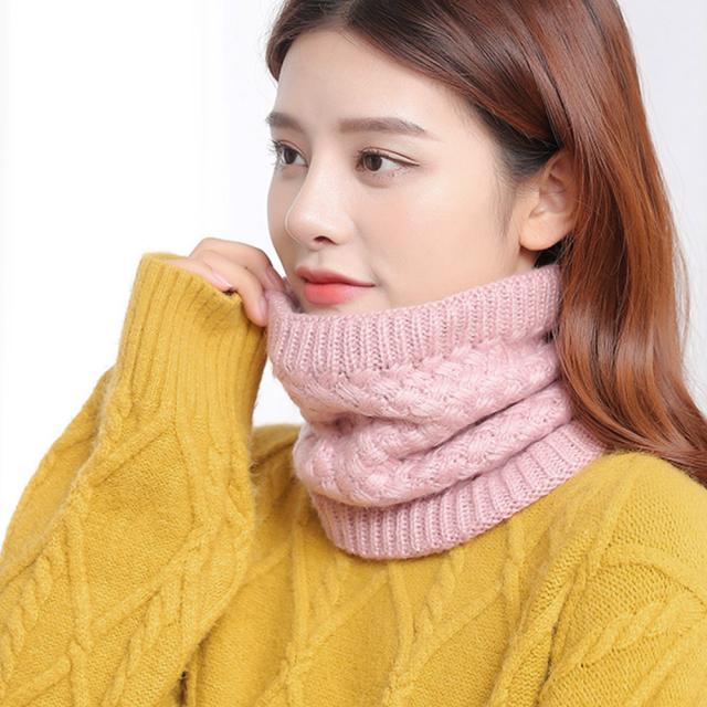 マフラー ニット ふわふわ ボア 防寒 レディース 暖かい スヌード 秋冬 ネックウォーマー 送料無料 即日発送-5