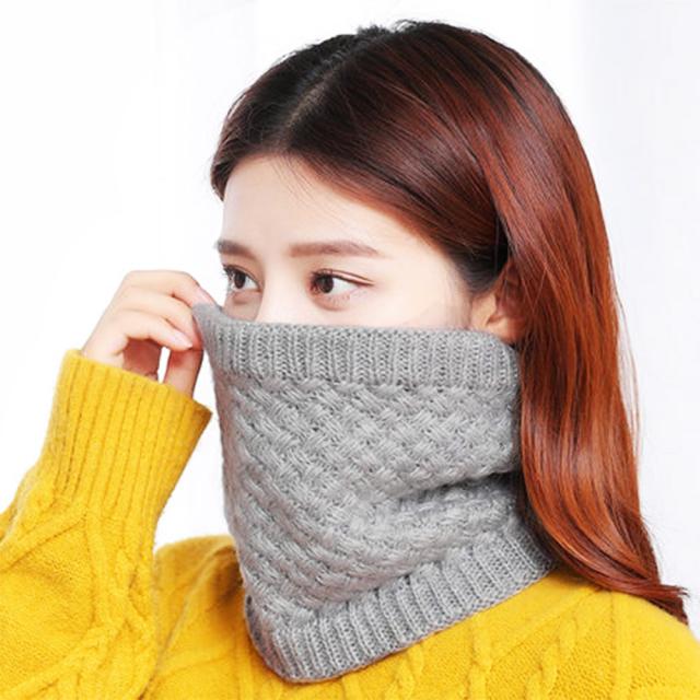マフラー ニット ふわふわ ボア 防寒 レディース 暖かい スヌード 秋冬 ネックウォーマー 送料無料 即日発送-6
