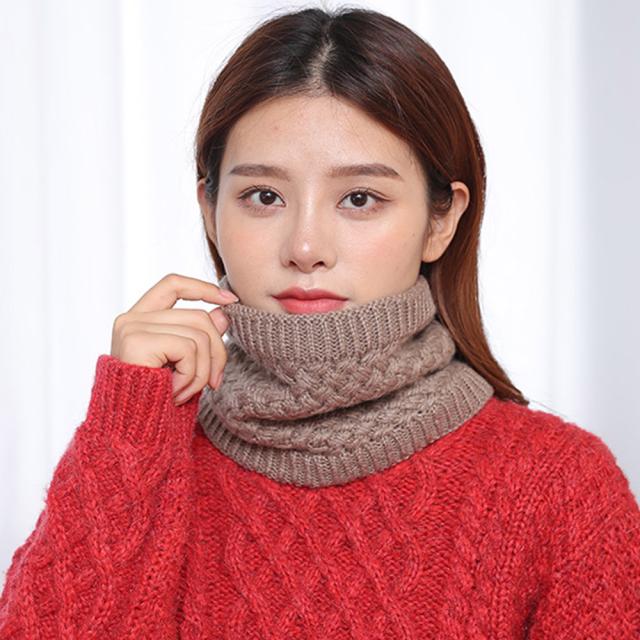 マフラー ニット ふわふわ ボア 防寒 レディース 暖かい スヌード 秋冬 ネックウォーマー 送料無料 即日発送-7