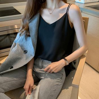 シフォン キャミソール バッククロス 夏 送料無料 即日発送-3