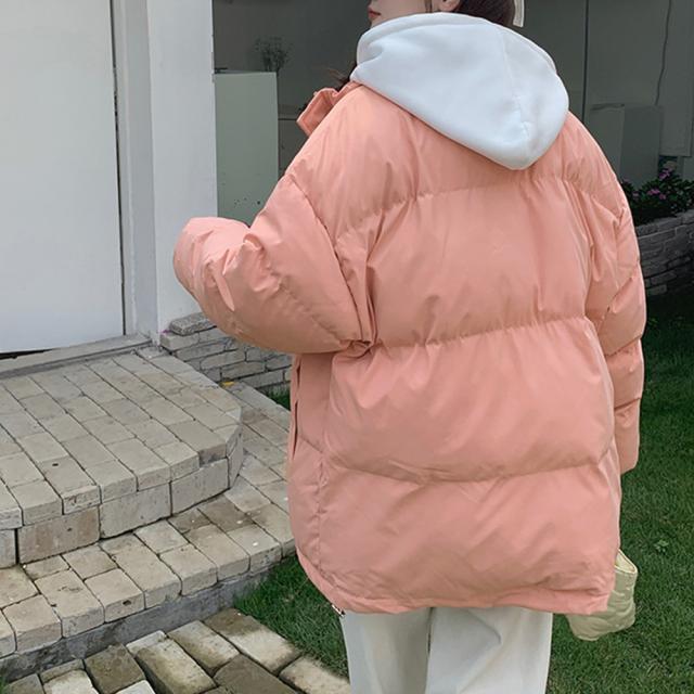 フーデッド エコダウンジャケット重ね着風 送料無料 即日発送-9