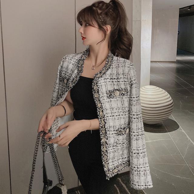 ツイード風 ジャケット レディース SK16433358-7957 送料無料 即日発送-6