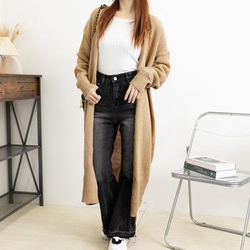 ロング ニットカーディガン レディース SK16483650-8947 送料無料 即日発送-7