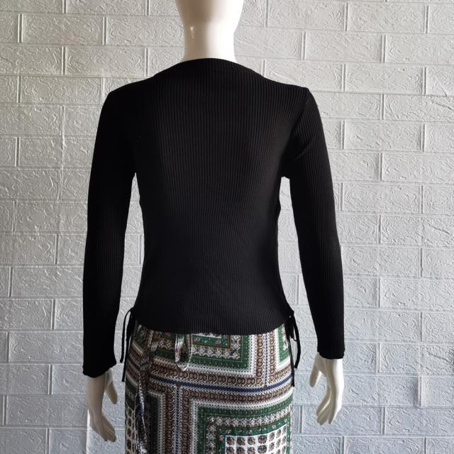 ニットトップス 胸開き ニットウエア 送料無料 即日発送-9