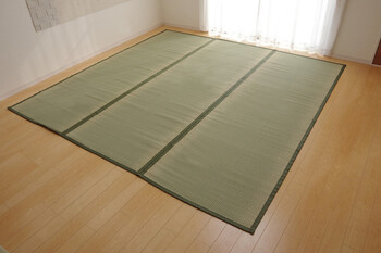 日本製 い草上敷 江戸間6畳（261×352cm） 草津 くさつ 送料無料-0