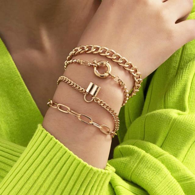 チェーンブレスレット ５点女子会 送料無料 即日発送-9