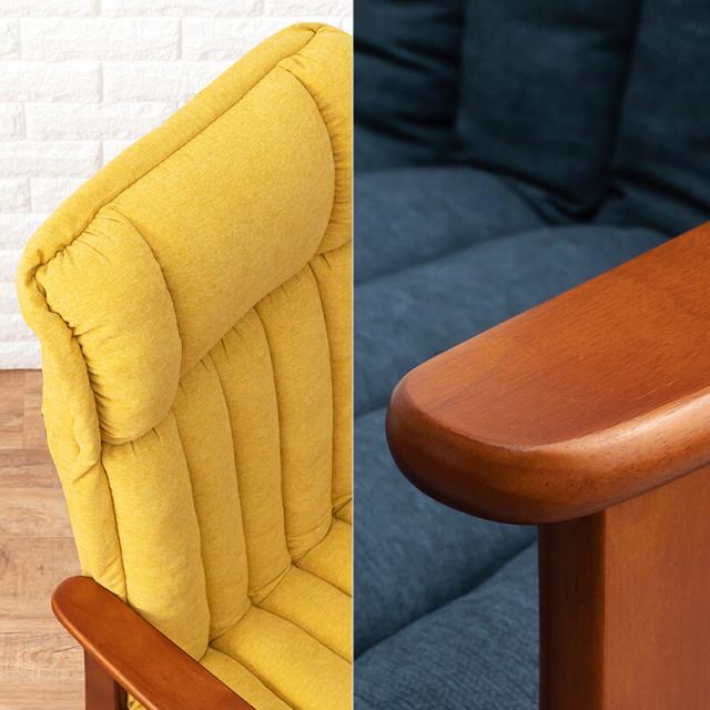 座椅子 高座椅子 レバー式リクライニング ヘッドギア LZ-4378DYE 送料無料-2