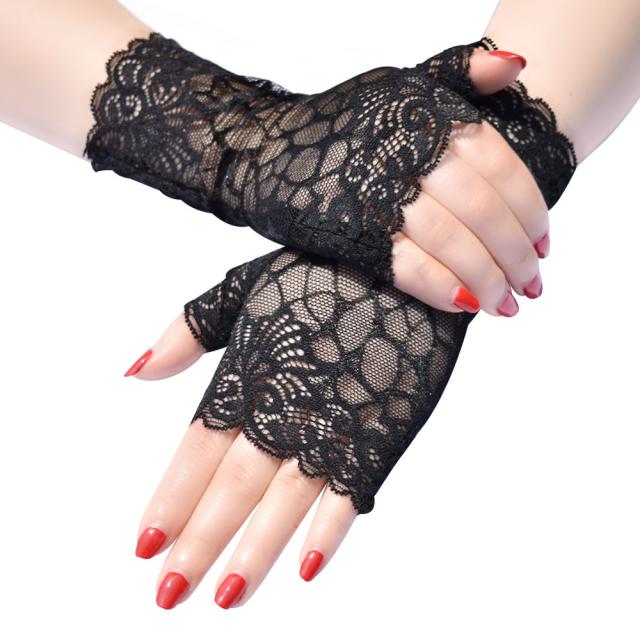 レースグローブ 手袋レディース日焼け対策 送料無料 即日発送-4