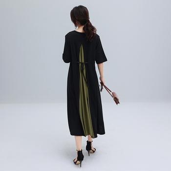 ワンピース バック切り替え ロングワンピース 上品 送料無料 即日発送-6